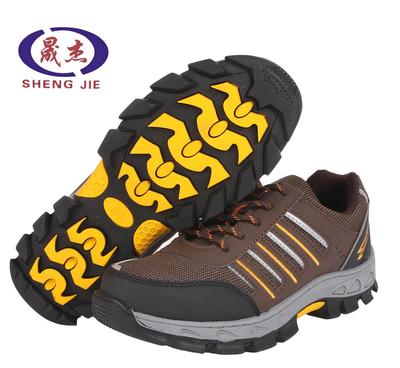 【膠粘牛津底工作鞋 咖啡色運動款超纖皮橡膠大底 耐穿刺勞保鞋批】價格_廠家_圖片 -