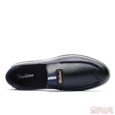 【自主品牌廠家直銷2015新款四季男士透氣休閑鞋潮流低幫套腳紳士日常皮鞋子22V313】泉州市洛江區馬甲步步上鞋業 - 產品庫